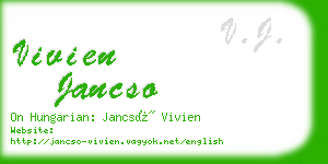 vivien jancso business card